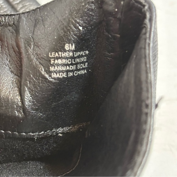 Gianni Bini women’s black leather slouched knees high boots in size 6 - Picture 6 of 10